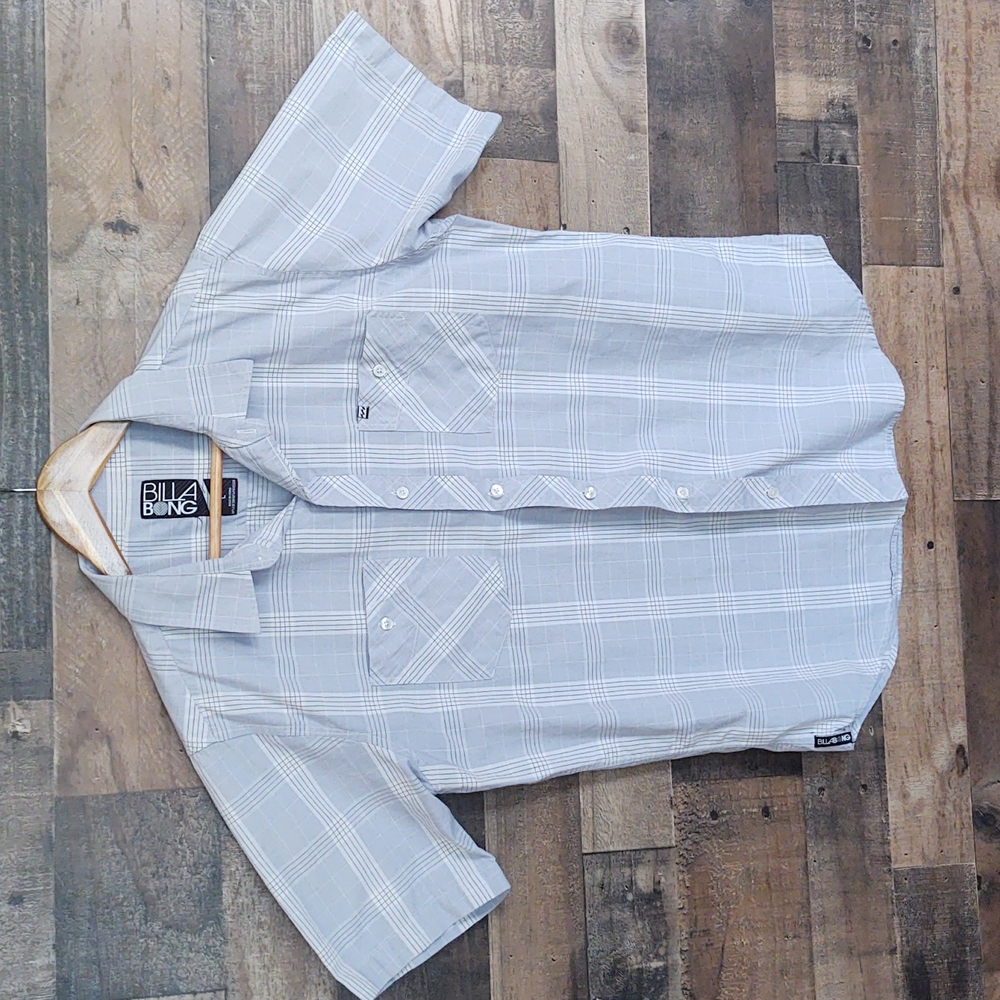 Billabong Short sleeve button up shirt sz Large Men's